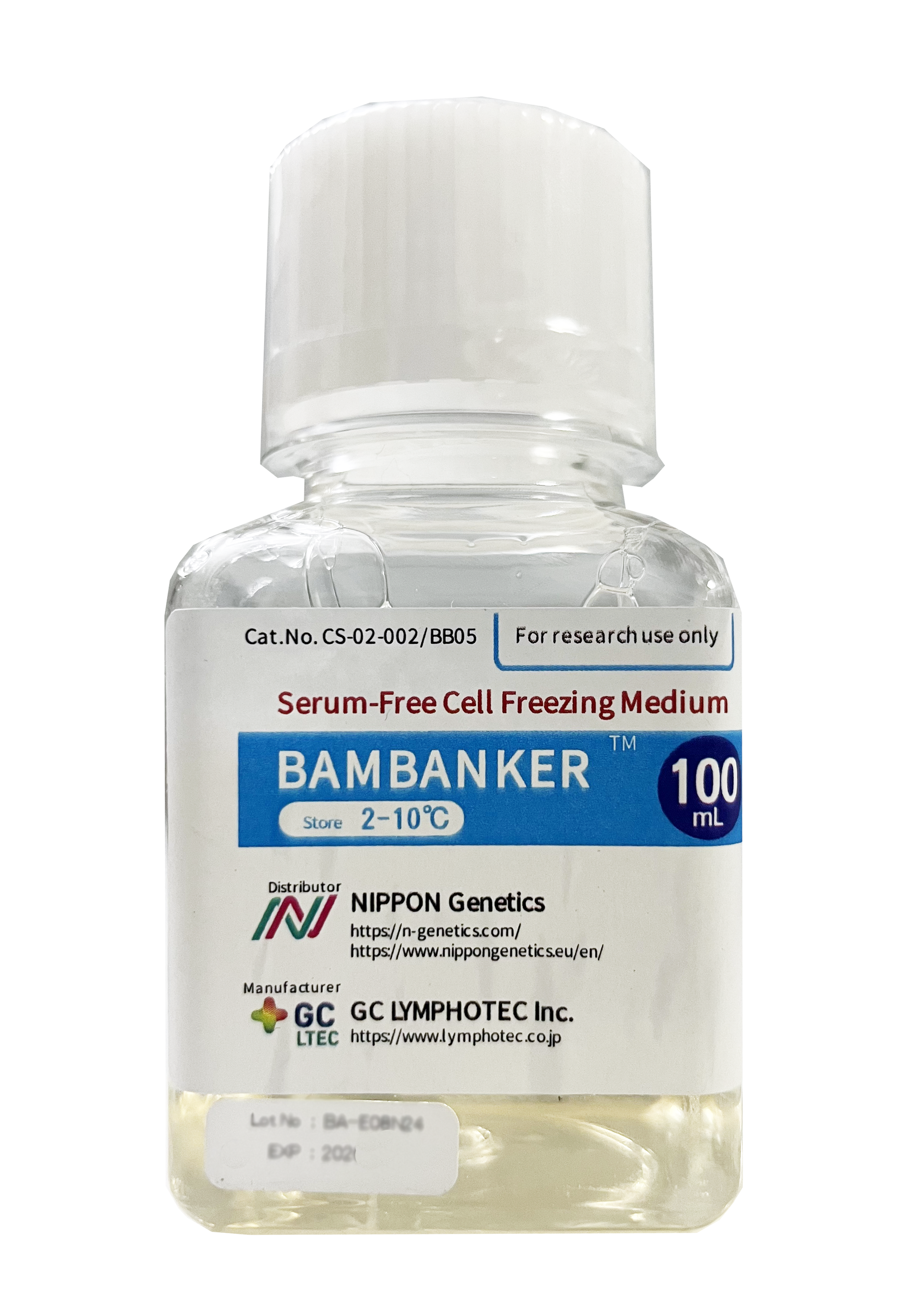 Bambanker?無血清細(xì)胞凍存液現(xiàn)貨促銷100ml特價950元